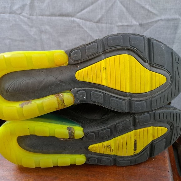 Nike Air Max 270 Black Volt Oil Grey AH8050-017 Running Shoes Men's 13 - Picture 6 of 11